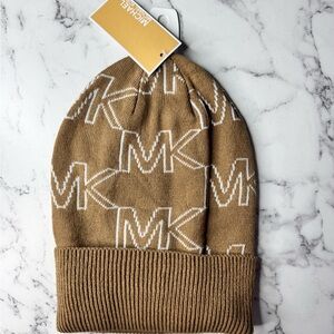 Michael Kors Beanie Brown Hat Fall Winter Accessories Hair Christmas Gifts